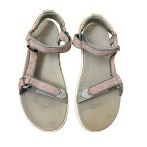 Teva Sanborn Universal Adjustable Sandals Gray Peach 1015160 Women’s Size 11